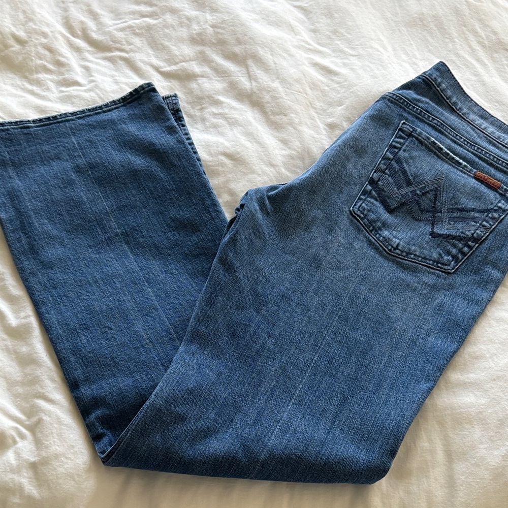 7 For All Mankind Blue Denim Jeans